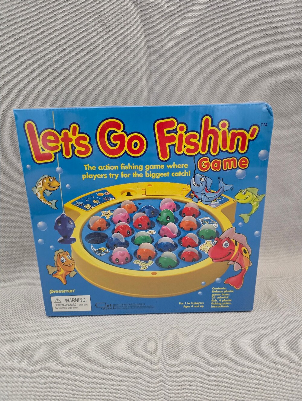 Pressman Lets Go Fishin Game Factory Sealed New In Box Spinning Board Game